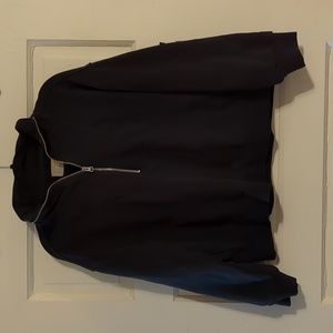 Everlane Black 1/4 Zip organic cotton sweatshirt